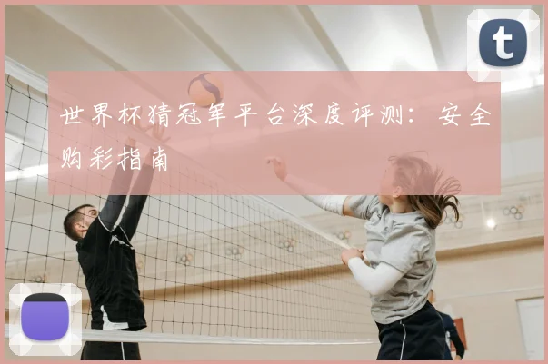 世界杯猜冠军平台深度评测：安全购彩指南